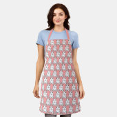 Paasbunny Apron Paaspootkonijn Schort (Gedragen)