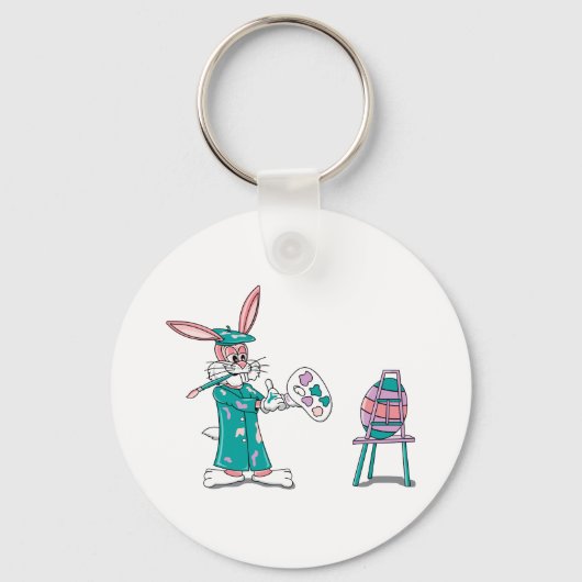 Paasbunny Artist Sleutelhanger (Voorkant)