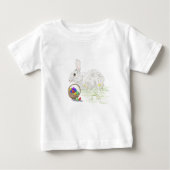 Paasbunny baby fijnt in shirt (Voorkant)
