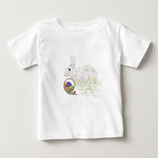 Paasbunny baby fijnt in shirt (Voorkant)
