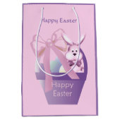 Paasbunny Basket Girl Med Medium Cadeauzakje (Voorkant)