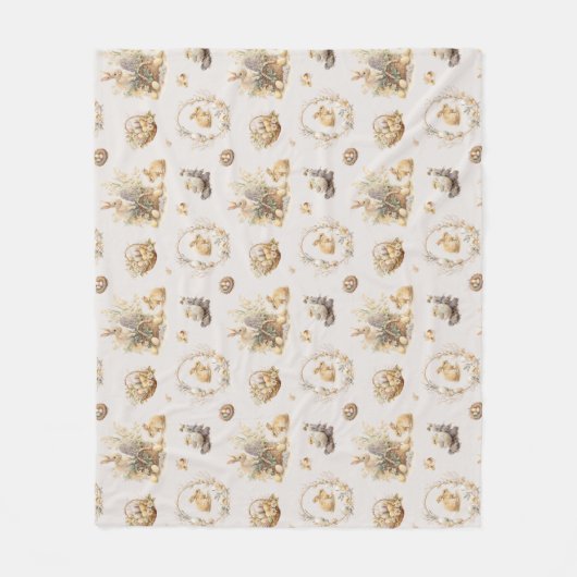 paasbunny Blanket Fleece Deken (Voorkant)