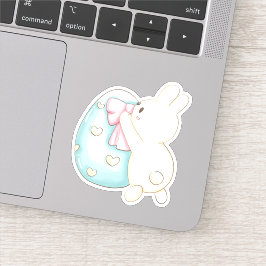 PaasBunny Blue Egg Cute Vinyl Sticker