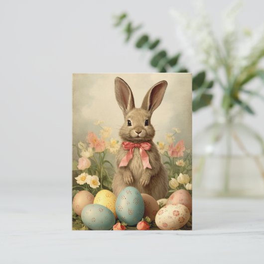  paasbunny briefkaart (Staand voorkant)
