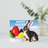 Paasbunny Briefkaart (Staand voorkant)