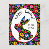  paasbunny, briefkaart (Voorkant)