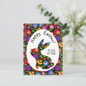  paasbunny, briefkaart (Staand voorkant)