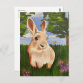 Paasbunny Briefkaart (Voorkant / Achterkant)