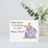 Paasbunny Briefkaart (Staand voorkant)