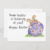 Paasbunny Briefkaart (Voorkant / Achterkant)