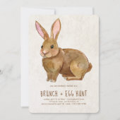 Paasbunny | Brunch en Egg Hunt Kaart (Voorkant)