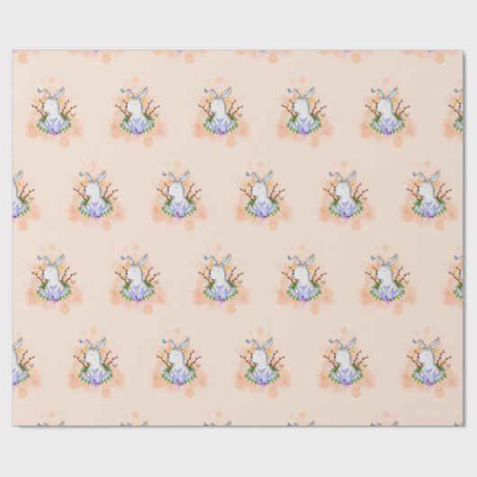 Paasbunny Cadeaupapier (Vlak)