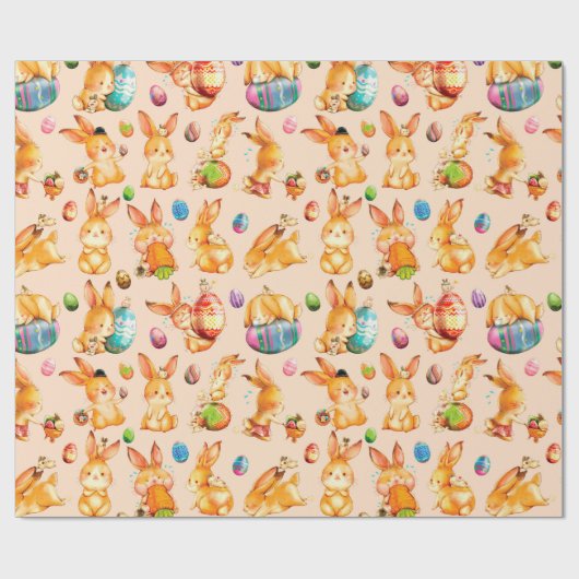 Paasbunny Cadeaupapier (Vlak)