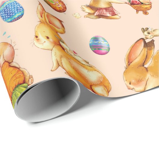 Paasbunny Cadeaupapier (Rol Hoek)