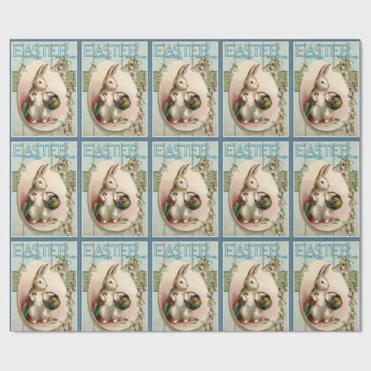 paasbunny cadeaupapier (Vlak)