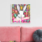 Paasbunny Canvas Afdruk (Insitu (Woonkamer))