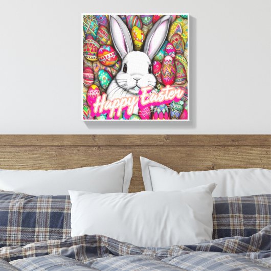 Paasbunny Canvas Afdruk (Insitu (Slaapkamer))