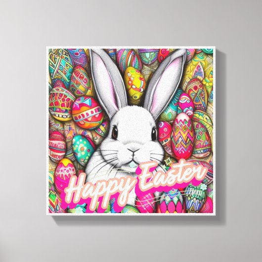 Paasbunny Canvas Afdruk (Voorkant)