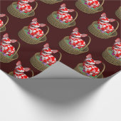 Paasbunny Cat Cadeaupapier (Hoek)