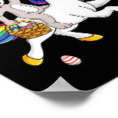paasbunny die een unicorn kottermagisch meisje bes poster (Hoek)