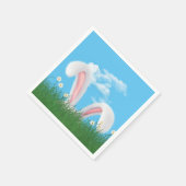 PaasBunny Ears met Daisies Servet (Hoek)