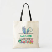 Paasbunny Easter Egg Hunt Canvas tas (Voorkant)