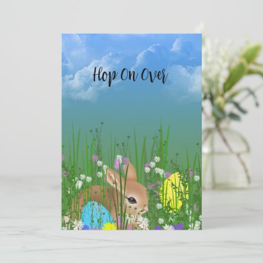 Paasbunny Egg Hunt Party (Staand voorkant)