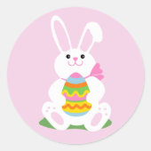 Paasbunny | Egg Hunt Ronde Sticker (Voorkant)