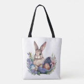 Paasbunny Egg Hunting Tote Bag (Achterkant)