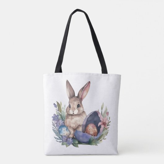 Paasbunny Egg Hunting Tote Bag (Achterkant)