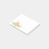 PaasBunny-eieren en bloemen na de invoering Post-it® Notes (Schuin)