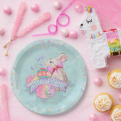 PaasBunny, Eieren en Confetti ID377 Papieren Bordje (Feest)