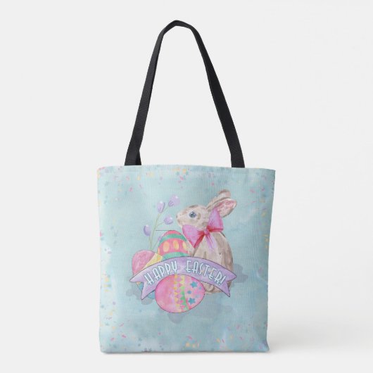PaasBunny, Eieren en Confetti ID377 Tote Bag (Achterkant)