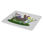 PaasBunny, Eieren en Lentbloemen Snijplank (Hoek)