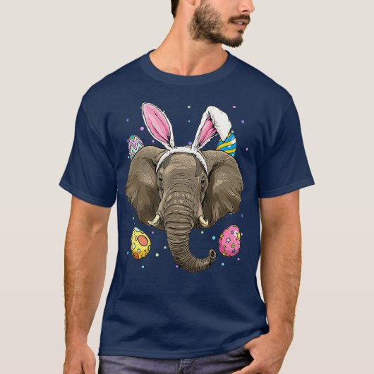 PaasBunny Elephant Funny Easter Elephant T-shirt (Voorkant)