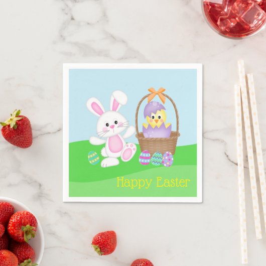 paasbunny en Baby Chick Servet (Insitu)