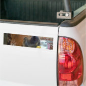 PaasBunny en bruin paard Bumpersticker (Op Truck)