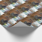 PaasBunny en bruin paard Cadeaupapier (Hoek)