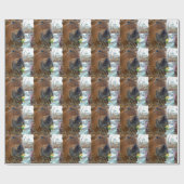 PaasBunny en bruin paard Cadeaupapier (Vlak)