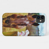 PaasBunny en bruin paard Case-Mate iPhone Case (Achterkant (horizontaal))