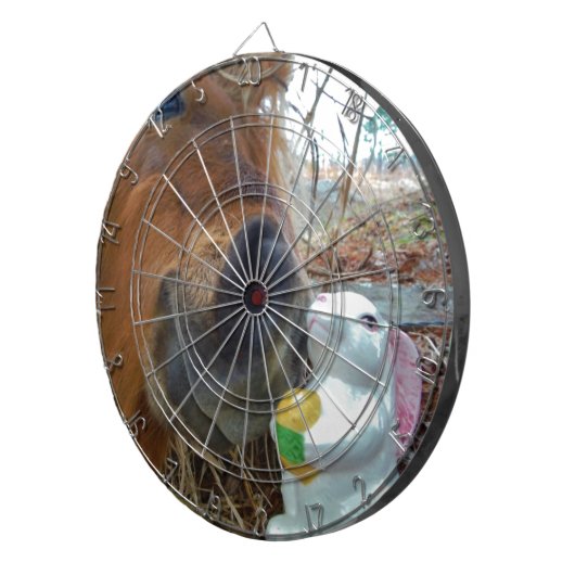 PaasBunny en bruin paard Dartbord (Voorkant Rechts)