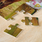 PaasBunny en bruin paard Legpuzzel (Zijkant)