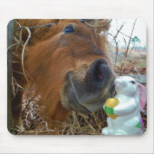 PaasBunny en bruin paard Muismat (Voorkant)