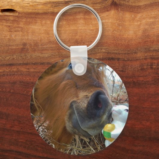PaasBunny en bruin paard Sleutelhanger (Voorkant)