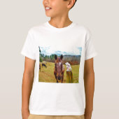 PaasBunny en bruin paard T-shirt (Voorkant)