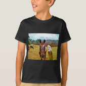PaasBunny en bruin paard T-shirt (Voorkant)