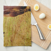 PaasBunny en bruin paard Theedoek (Quarter Fold)