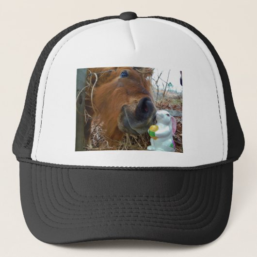 PaasBunny en bruin paard Trucker Pet (Voorkant)