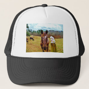 PaasBunny en bruin paard Trucker Pet