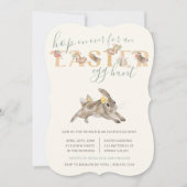 PaasBunny en Butterfly Brunch en Egg Hunt Kaart (Voorkant)
